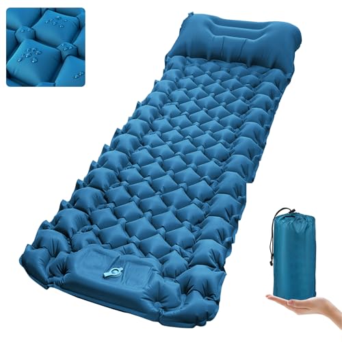 covacure Sleeping Pad for Camping - Ultralight Self-Inflating Camping Pad Mat with Built-in Foot Pump, Durable & Waterproof Camping Air Mattress for Hiking - Image 1
