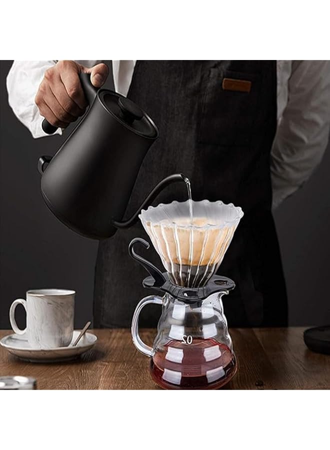erorex V60 Coffee Maker Set 10 Pcs Pour Over Coffee Maker Set Drip Coffee Maker Kit With Portable Handbag Specialty Coffee Tools Set Handbag Style - Image 3