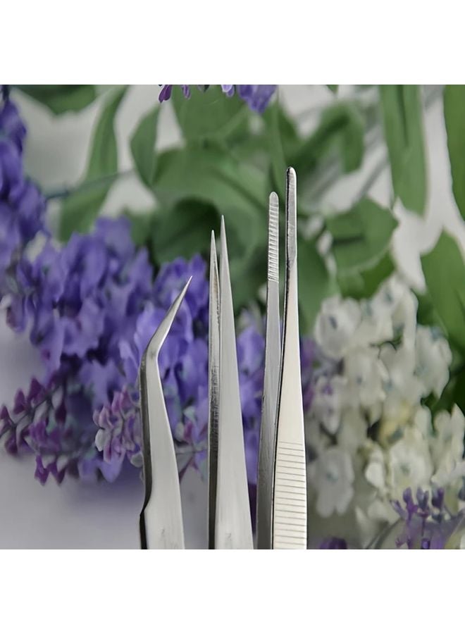 6Pcs Precision Tweezers Set Straight And Curved For DIY Jewelry Making - Image 4