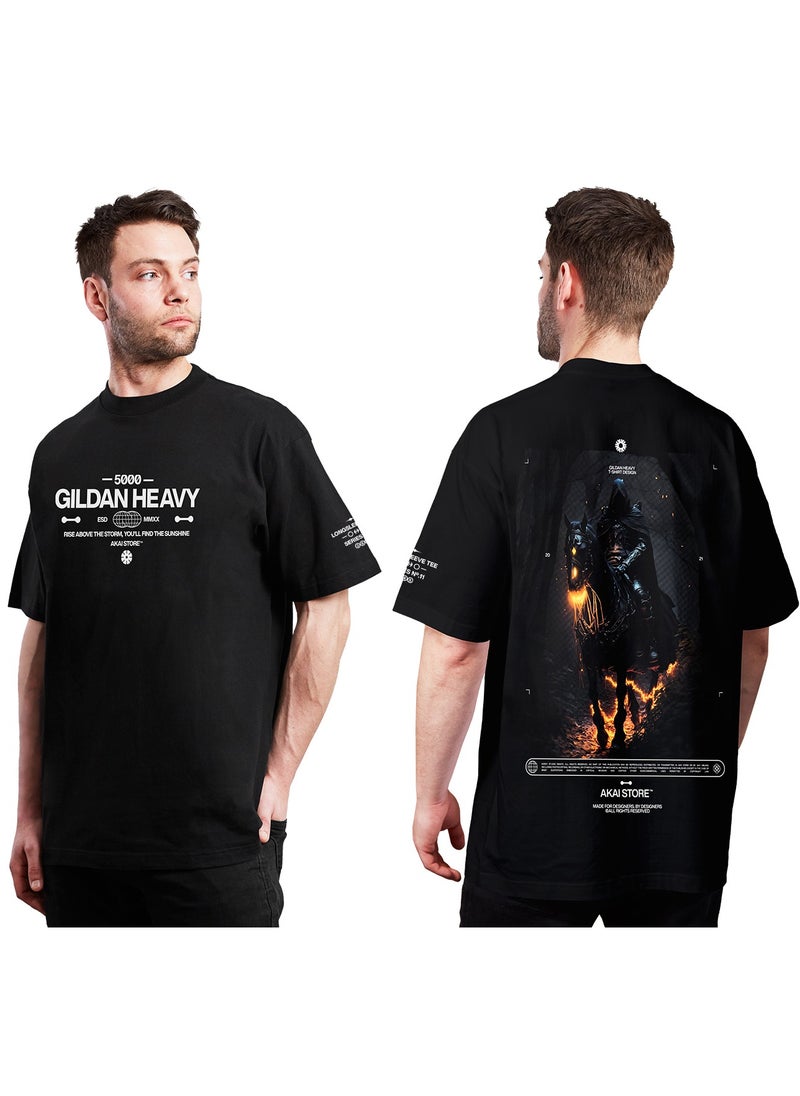 Akai Store - Men's oversized T-shirt made of high-quality soft cotton with a bright print - from Akai Store - Image 1