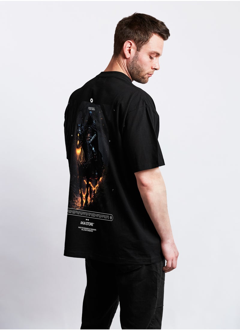 Akai Store - Men's oversized T-shirt made of high-quality soft cotton with a bright print - from Akai Store - Image 1
