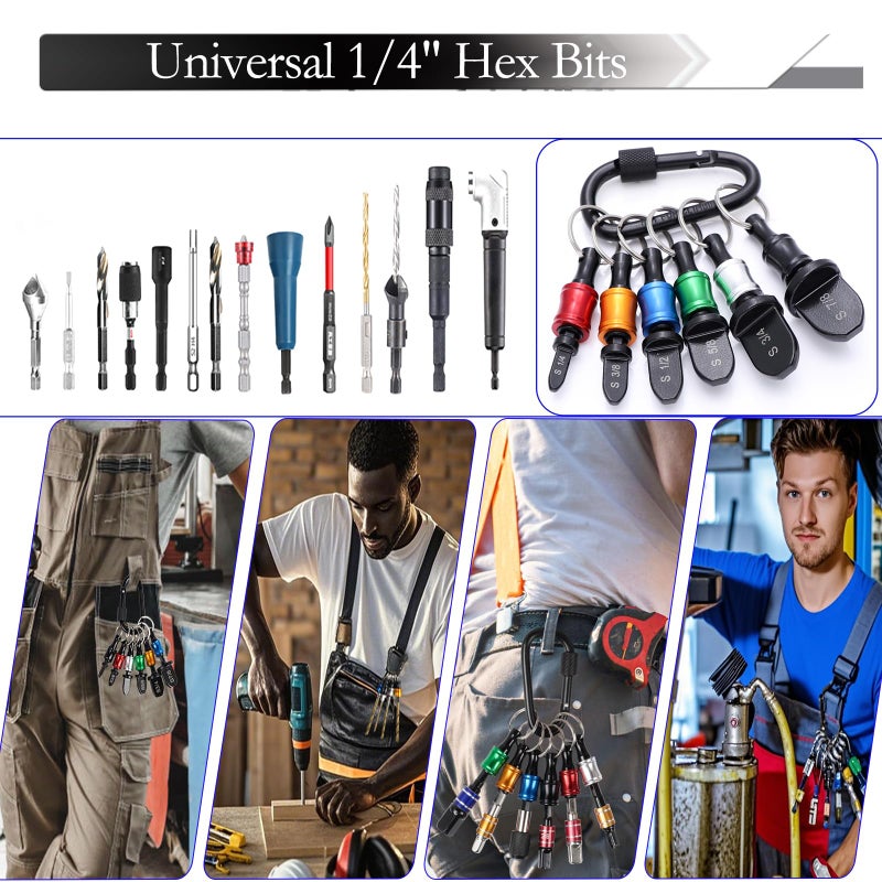 TeegRoow 13 PCS Swaging Tool HVAC Repairing Set with Bit Holder, Air Conditioner Copper Tube Expander Swage Tool Drill Bit (1/4" to 7/8") Soft Copper Pipe Swager - Flaring Swedge Kit for AC Repair & Install - Image 5