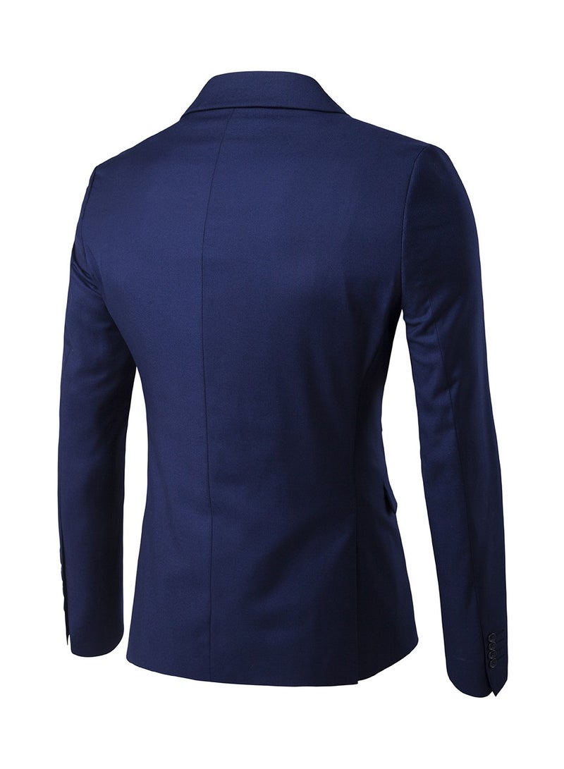 Shougu Fashionable And Versatile Business Solid Color Men's Suit Set Two-piece Set  - Image 2