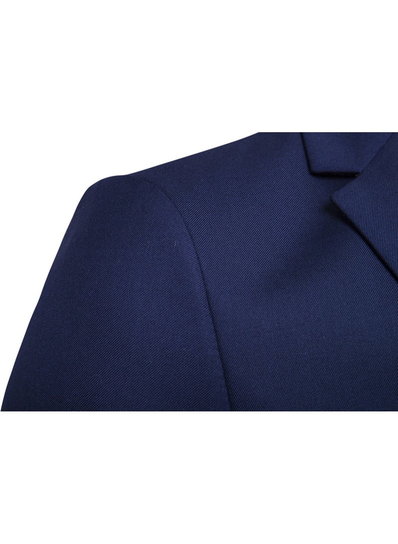 Shougu Fashionable And Versatile Business Solid Color Men's Suit Set Two-piece Set  - Image 3