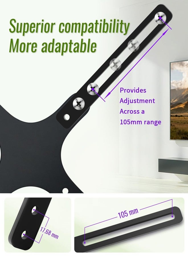 طقم محول تمديد VESA لشاشات التلفزيون LCD وLED من 32 إلى 55 بوصة، حامل جداري مُحسّن لفتحات التثبيت حتى 400 × 400 مم، يتضمن جميع الأدوات اللازمة. - Image 4