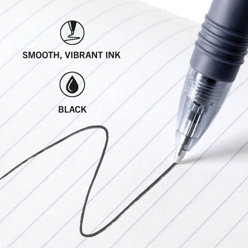 Zebra Pen Z-Grip Retractable Ballpoint Pen, Smooth-Flowing Black Ink, 1.0mm Medium Point, School Supplies, Teacher Supplies, and Office Supplies, 18-Pack (22218) - Image 4