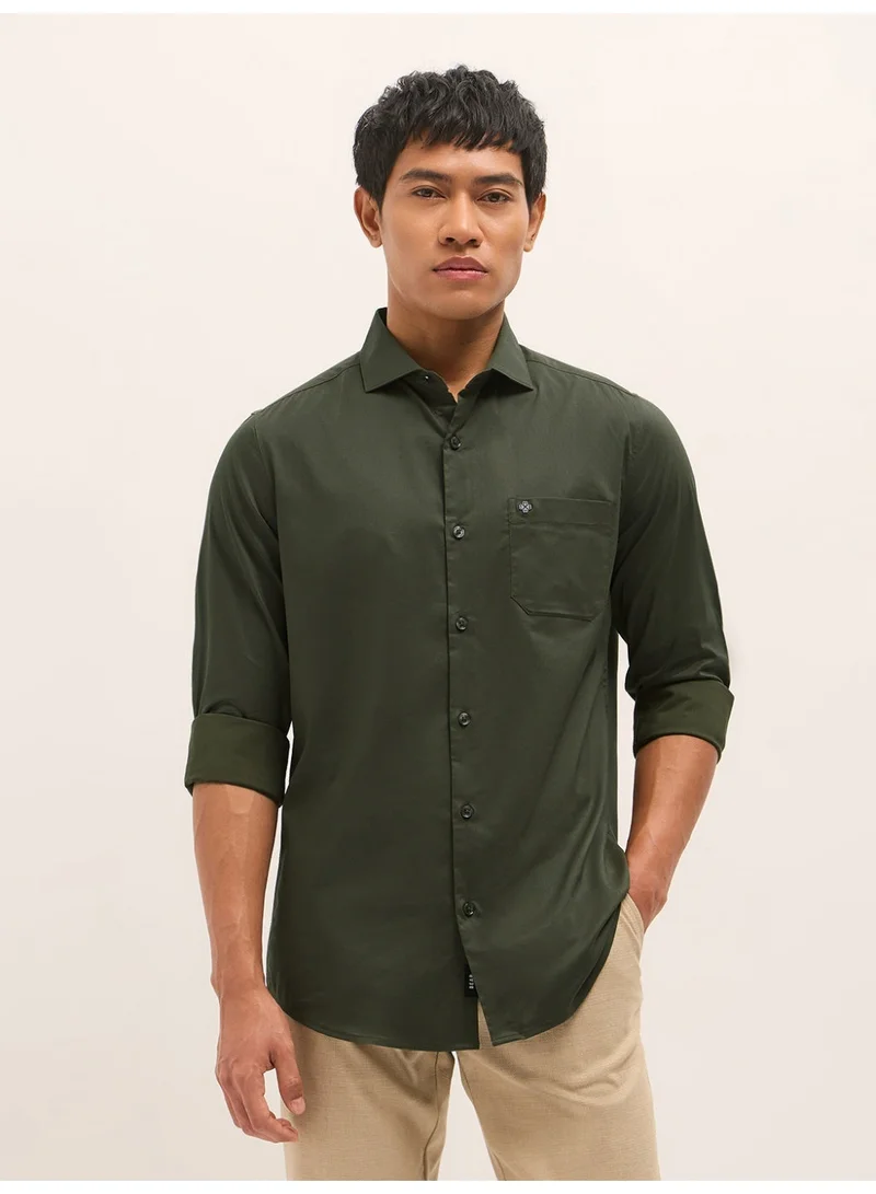 THE BEAR HOUSE Men’s Long Sleeve Shirt – Classic, Comfortable and Stylish Essential for Work, Travel or Casual Outings