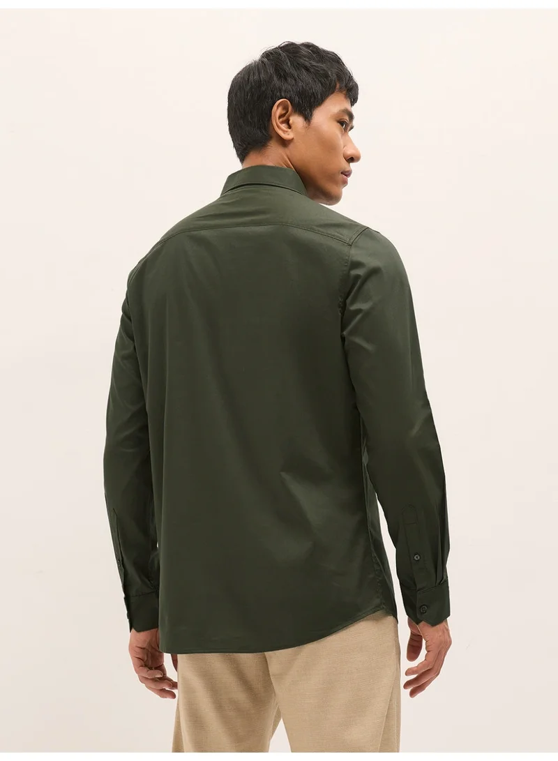 THE BEAR HOUSE Men’s Long Sleeve Shirt – Classic, Comfortable and Stylish Essential for Work, Travel or Casual Outings