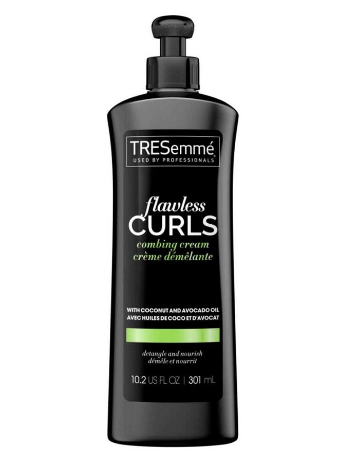 TRESemmé Tresemme Flawless Curls Combing Cream Nourishing Curl Cream For Wavy Hair Curly Hair Care With Coconut & Avocado Oil For Hair Antifrizz Hair Styling Products Scented 10.2 Oz (Pack Of 3)  - Image 4