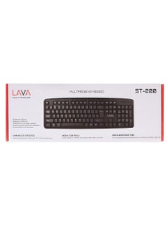 KEYBOARD FOR OFFICE USE FROM LAVA ST200 LOW NOISE AND SMOOTH TYPING  FEELING - ELEGANCY AND SLIM DESIGN