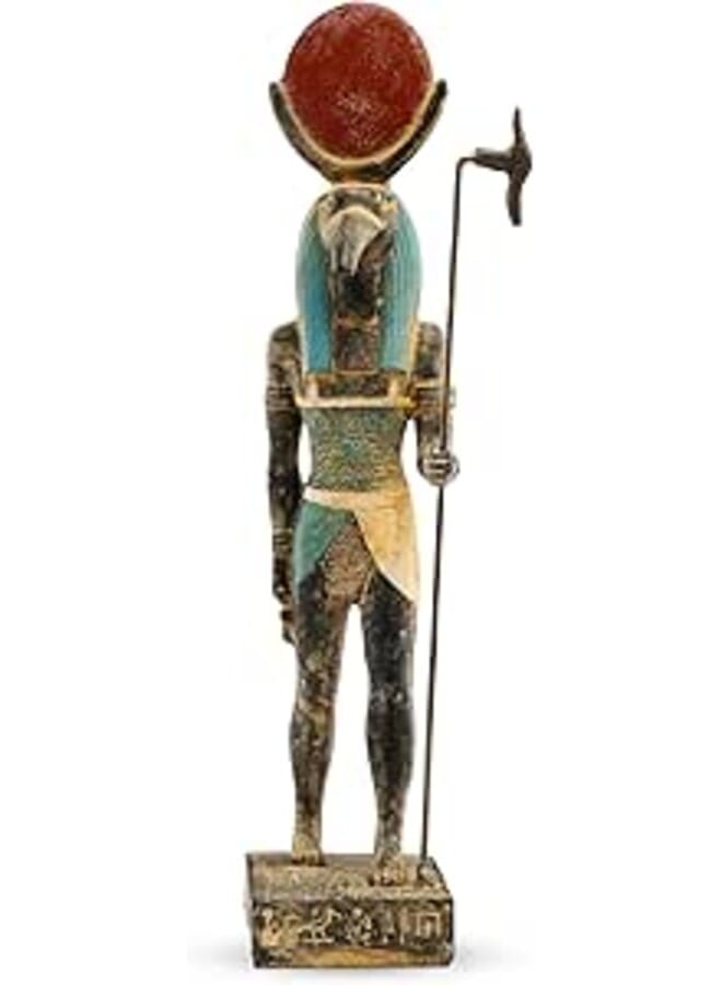 Ancient Egyptian statue of Thoth God of moon, magic, and master of knowledge. Large unique black stone hand painted made in Egypt.He was depicted as an Ibis bird or a baboon