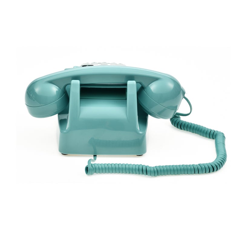 Green Corded Phone: 80s Classic Antique Design - Intelligent Voice Chip High-quality Calls Retro Landline Phone for Home Bar Café Movie Stage Props - Image 2