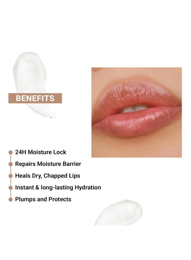 SEREKO Hydra -Peptide Peptide Lip Balm |Ceramides & Peptide Lip Balm for Dry & Chapped Lips | Long-Lasting Hydration, 24H Moisture, Repair & Smooth | non-glossy for Men | Non-Tinted, Salted Caramel – 8g - Image 4