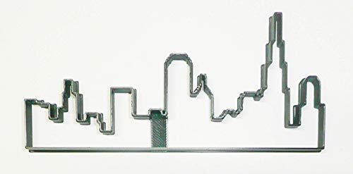 YNGLLC CHICAGO SKYLINE SILHOUETTE WINDY CITY SKYSCRAPERS COOKIE CUTTER MADE IN USA PR3370 - Image 1