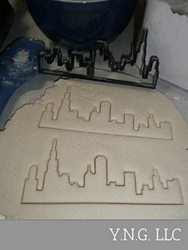 YNGLLC CHICAGO SKYLINE SILHOUETTE WINDY CITY SKYSCRAPERS COOKIE CUTTER MADE IN USA PR3370 - Image 2