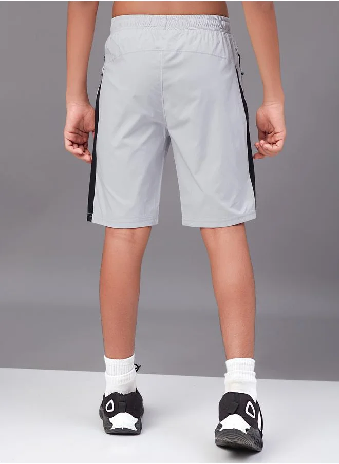 Technosport Contrast Side Panel 2-Way Stretch Shorts by Styli