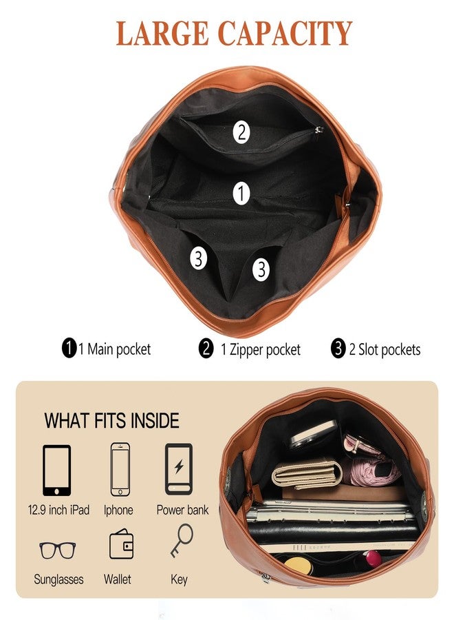 سينديفن حقيبة كتف نسائية من الجلد الصناعي الناعم من SENDEFN، حقيبة كتف كروسبودي، حقيبة سفر نسائية كبيرة السعة - Image 3