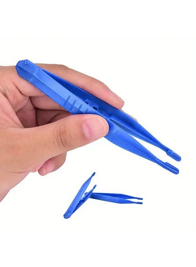 50 قطعة من ملاقط البلاستيك ذات الاستخدام الواحد، نهايات دقيقة لصنع المجوهرات، أعمال DIY، استخدام المختبرات الإلكترونية - Image 2