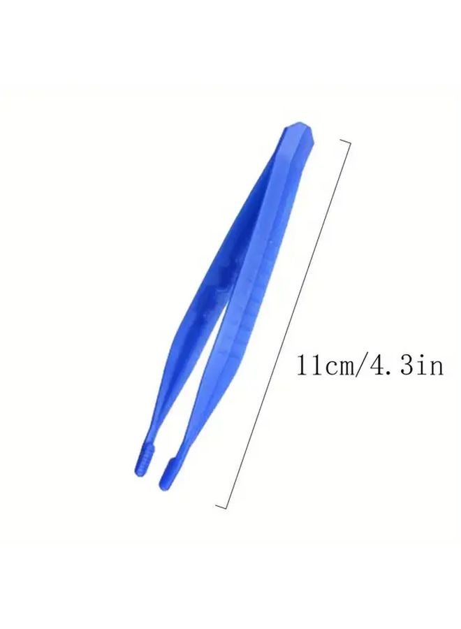 50 قطعة من ملاقط البلاستيك ذات الاستخدام الواحد، نهايات دقيقة لصنع المجوهرات، أعمال DIY، استخدام المختبرات الإلكترونية - Image 3