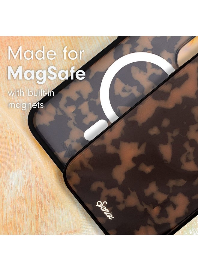 سونيكس جراب سونيكس لهاتف آيفون ١٤ برو ماكس | متوافق مع ماج سيف | مقاوم للسقوط من ارتفاع ١٠ أقدام | صدفة سلحفاة | بني - Image 2