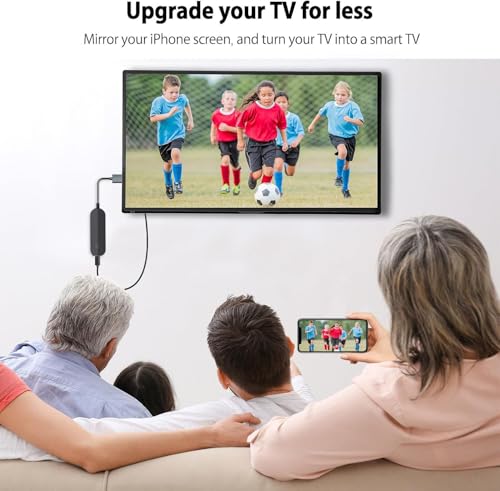 lulaven iShare Wireless HDMI Display Adapter, TikTok Viral Pick, Streaming Device for iPhone iPad to TV, HD Video Sync, Wireless Streaming Mirroring YouTube to TV (Not Support Streaming Netflix) - Image 3