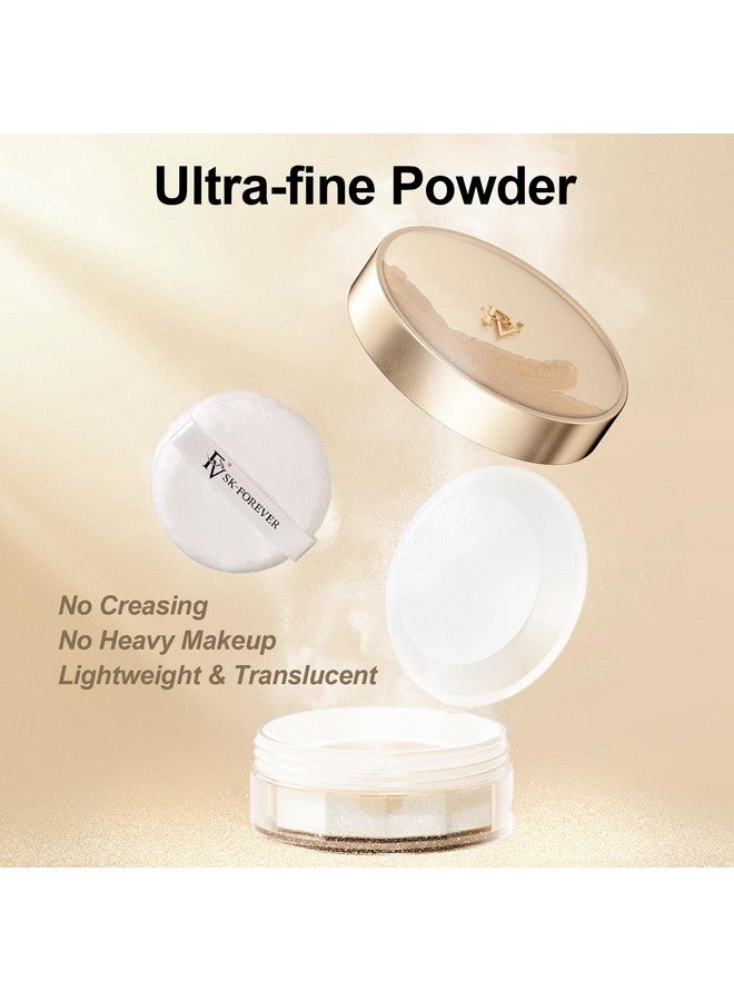 FV Translucent Setting Powder Fv Loose Powder For Oil Control Shimmer Finishing Powder Matte Finish Baking Powder Makeup Lightweight Talc Free Face Powder For All Skin Types 10G Shimmer Sheer - Image 5