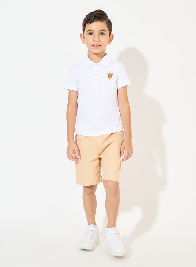 Styli Minimal Print Polo T-Shirt - Image 2