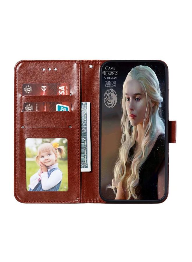 جرين تايجر جراب هاتف Huawei Enjoy 50 Pro من الجلد بنقشة ماندالا الشمس - Image 4