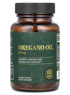 global healing center Oregano Oil 200 mg 60 Liquid Capsules (100 mg Per Capsule) 