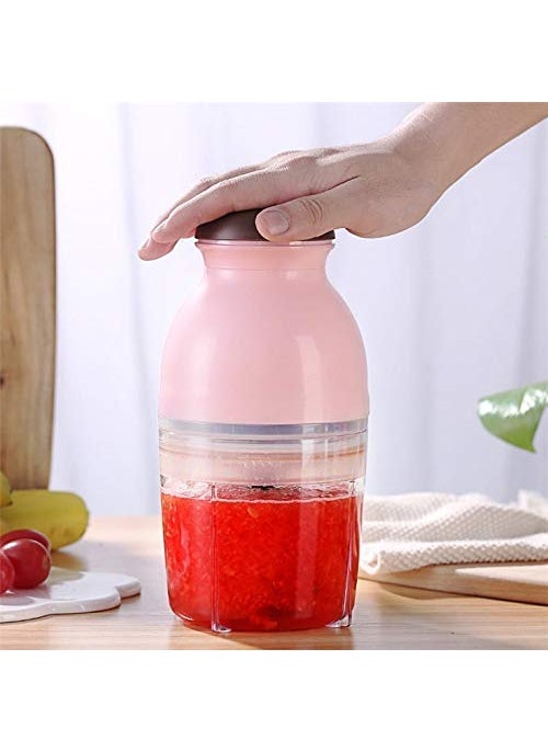 ISTARA Istara ABS Stainless Steel Mini Electric Meat Grinder Capsule Cutter Food Processor Vegetable Fruit Blender Multicolor  - Image 1