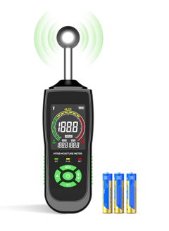 Moisture Meter Moisture Meter for Drywall Wood Upgraded Ball Type Induction Moisture Meter with LCD Display High Precision Auto Alarm Firewood Floor Humidity Detector for Paper Cerimic Ceiling