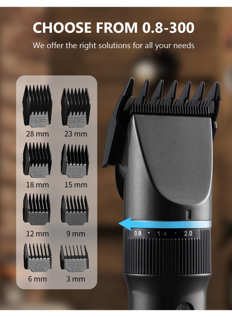 ibsun Cordless Hair Clipper and Trimmer Set, Professional Grooming Kit with Quiet Motor, Ceramic Blade, 2000mAh Battery and Guide Combs - Image 3