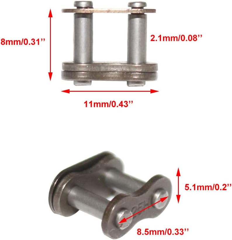 PRO BAT 25H 118 Drive Chain with Chain Master Links for 43cc 47cc 49cc 2 Stroke Mini Pocket Rocket ATV Dirt Pit Bike Kids Chopper - Image 2