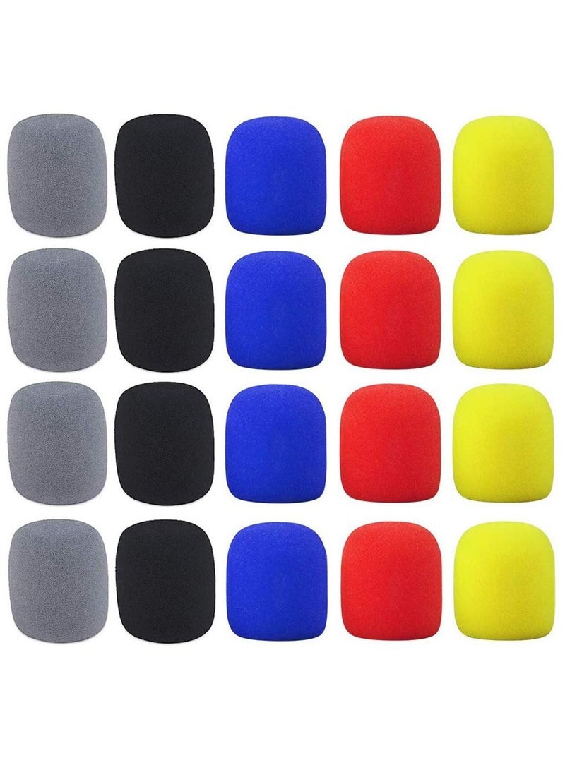 Y&D 20 Pack Microphone Cover, Foam Windshields Mic Cover Handheld  - Image 1
