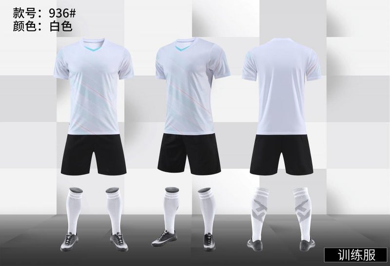 Football Uniform Suit Men'S And Women'S Adult Children'S Sports Short Sleeve Competition Training Team Uniform Printed Football Jersey - Image 1