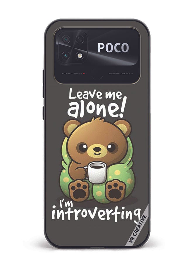 VR CREATIVE Protective Case Cover For Xiaomi Poco C40 Leave Me Alone Design Multicolour - Image 1