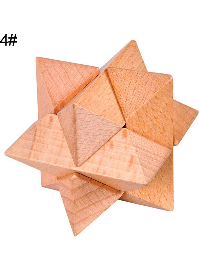 NIBEMINENT 8 Angle Ball Wooden Kongming Puzzle Set - Image 1