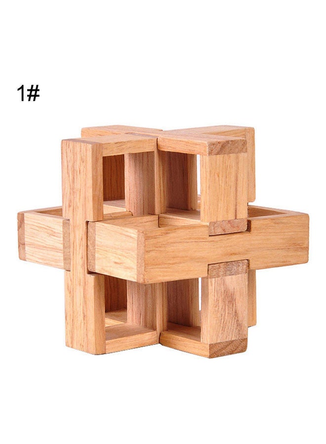 NIBEMINENT 8 Angle Ball Wooden Kongming Puzzle Set - Image 2