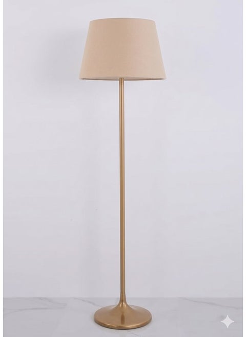 Premium Gold Floor Lamp with Gold Base - Material: Metal - Size: 30x30x150 cm