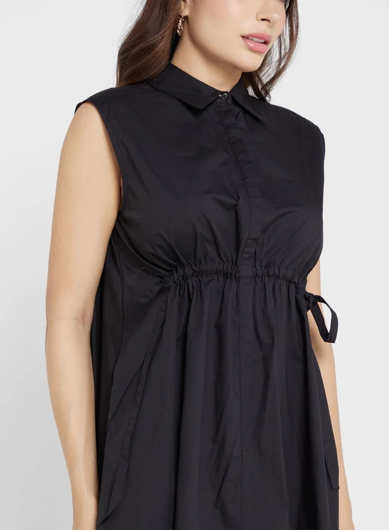 French Connection Sleeveless Poplin Dress
