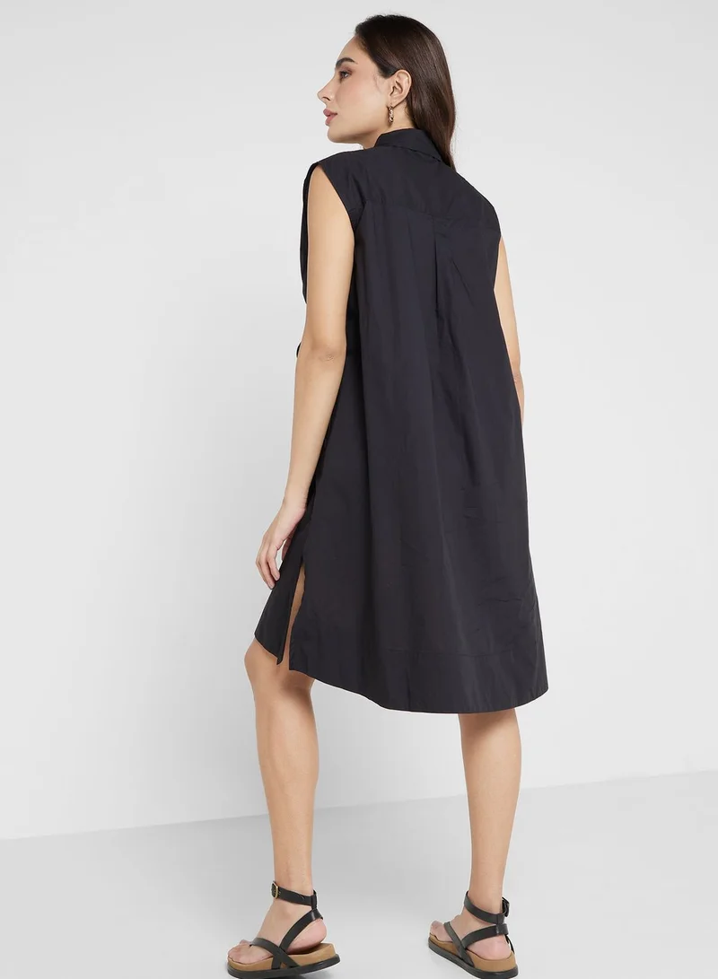 French Connection Sleeveless Poplin Dress