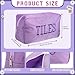 Sunnymove Empty Mahjong Bag Thickened American Mahjong Tiles Bag with Zipper Storage Pouch for Board Game Pieces Game Party Travel Gatherings Accessories 104x56 Case OnlyTilesPurple - Image 4