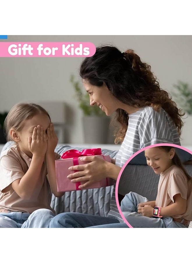 Yehtta Smart Watch for Kids 3-8 - HD Dual Camera, Touch Screen, USB Charging - All-in-One Educational Toy - Pink Birthday Gift for Girls - Image 4