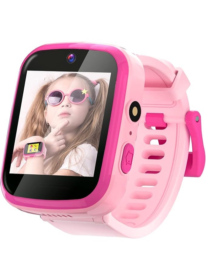 Yehtta Smart Watch for Kids 3-8 - HD Dual Camera, Touch Screen, USB Charging - All-in-One Educational Toy - Pink Birthday Gift for Girls - Image 1
