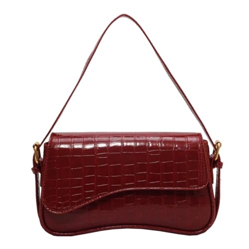 Juoxeepy Small Shoulder Bag Y2K Purses for Women Crocodile Handbag Clutch Purse Classic Crossbody Bag Satchel Purse - Image 1