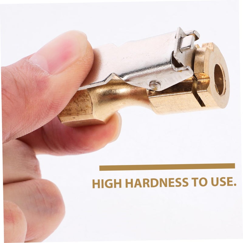 Heavy Duty Locking Air Chuck for Tire Inflation Quick Connect Brass Material - Image 5