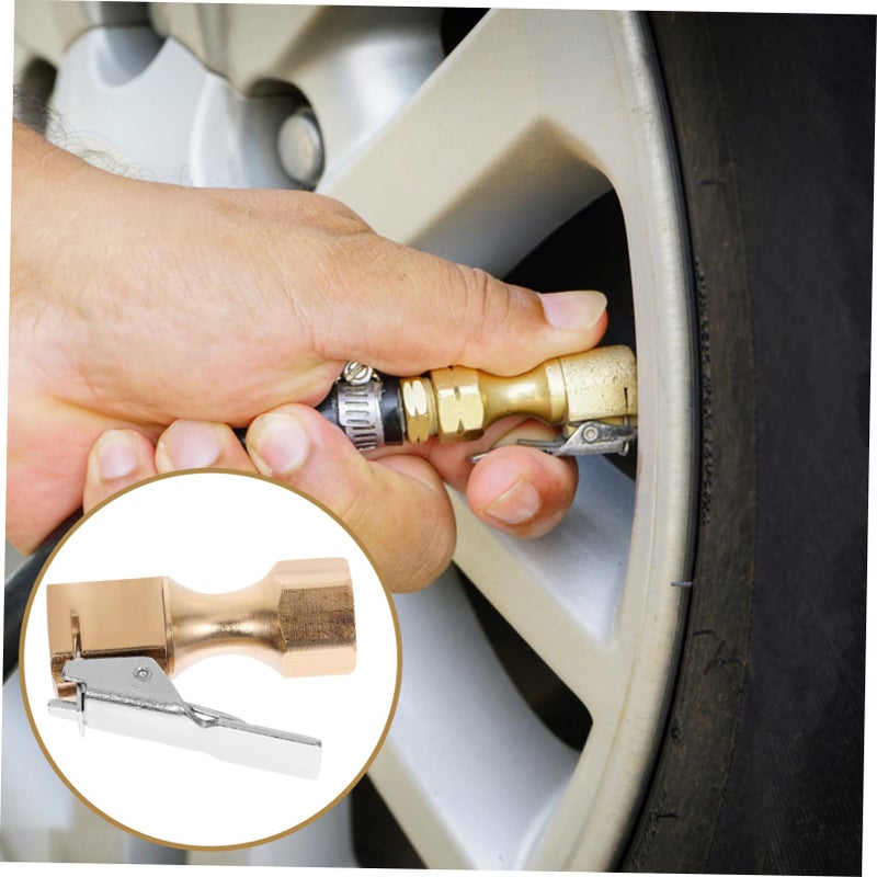 Heavy Duty Locking Air Chuck for Tire Inflation Quick Connect Brass Material - Image 4
