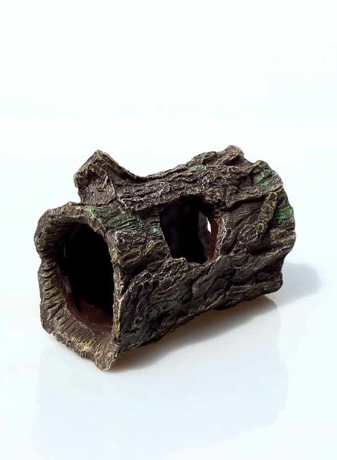 fazhongfa Reptile Hide Tree Trunk Lizard Snake Gecko Axolotl Spider Turtles Bearded Dragon Tank Accessories Large Hollow Log for Aquarium or Fish Tank Resin Wood Decorations Ornament - Image 1