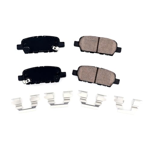 HICKS Rear Brake Pad Set D905 Compatible with 2004-2009 2011-2017 Nissan Quest, 2002-2006 2010-2018 Nissan Altima, 2004-2014 2016-2020 Nissan Maxima - Image 1