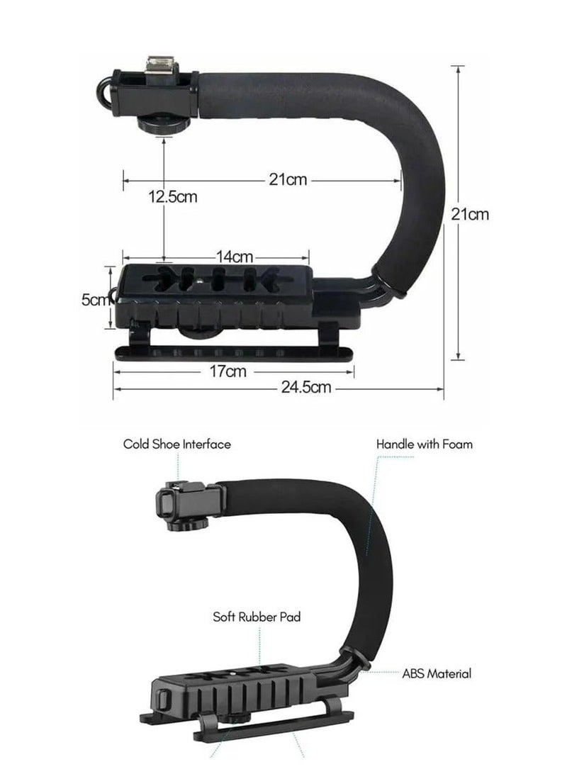 Plokama PK 777 5 in 1 Video Making Kit with Tripod LED Light Microphone Phone Holder & Remote - Image 2